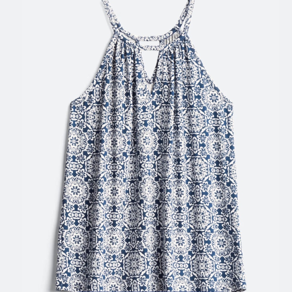 Papermoon Blue and White Patterned Blouse